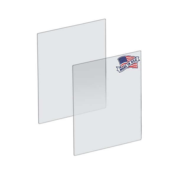 Plexiglass Acrylic Sheets Cut to Size, Clear Plastic Panels, 2PK